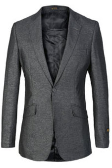 Blazer slim fit costumes noir haute qualité hommes d'affaires