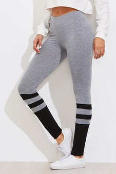 Leggings rayure charmant tricoté