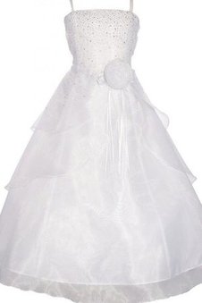 Robe de cortège enfant brillant longueur au ras du sol fermeutre eclair ligne a en tulle