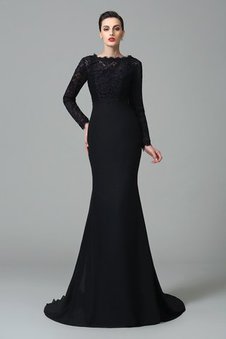 Robe de soirée longue de col carré avec sans manches avec chiffon de sirène