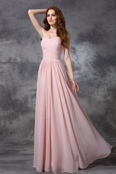 Robe demoiselle d'honneur longue avec chiffon avec sans manches ruché de princesse