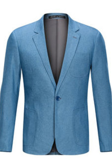 D'affaires poche blazer hommes bureau simple bouton