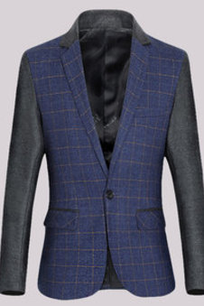 Nouveau style mode décontracté hommes blazer boutonnage