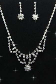 Grosses soldes avec cristal belle bijoux de mariée de luxe