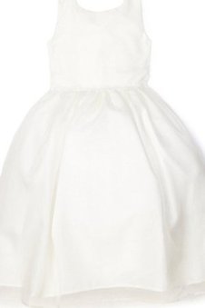 Robe de cortège enfant plissage ligne a jusqu'au sol manche nulle textile taffetas