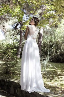 Robe de mariée decoration en fleur a-ligne avec fleurs a plage avec décoration dentelle