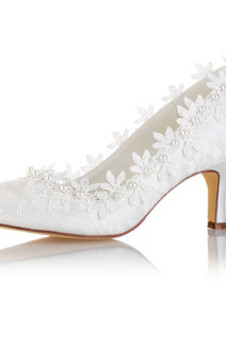 Chaussures de mariage taille réelle du talon 2.56 pouce (6.5cm) élégant printemps