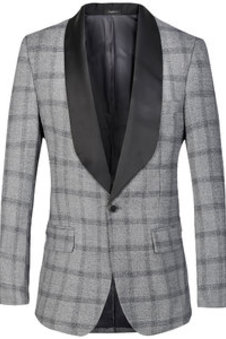 Classique hommes costume designer hommes blazer plaid costume