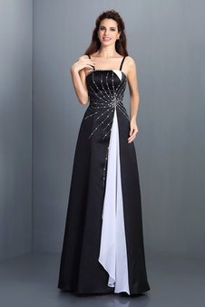 Robe de soirée longueur au ras du sol de princesse avec zip a-ligne manche nulle