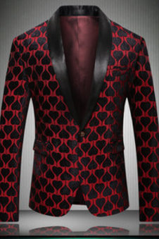 Blazers slim fit top qualité fête marié nouveauté hommes de mariage rouge