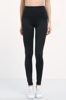 Leggings taille élastique noir amincissant