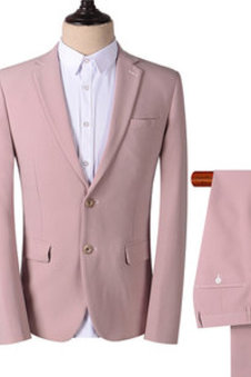 Rose hommes sur mesure costumes de mariage blazer