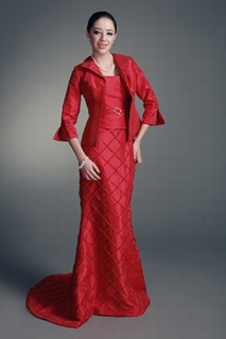 Taffetas rouge de luxe bolero simple glamour
