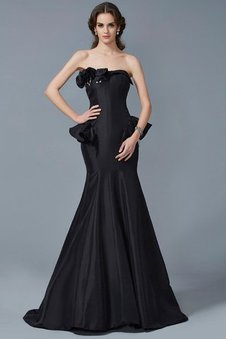 Robe de soirée longue fermeutre eclair de lotus de sirène de bustier