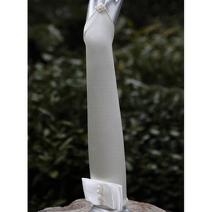 Haute qualité gants en satin de soie perles blanc intemporel de mariée