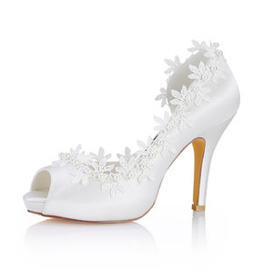 Chaussures de mariage luxueux hauteur de plateforme 0.59 pouce (1.5cm) talons hauts plates-formes