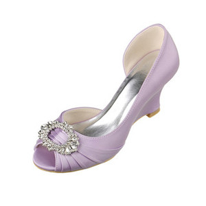 Chaussures de mariage printemps compensées moderne taille réelle du talon 2.95 pouce (7.5cm)