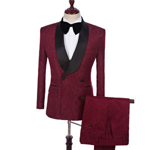 Rouge terno tuxedos costumes de mariage hommes costume nouveauté haute qualité