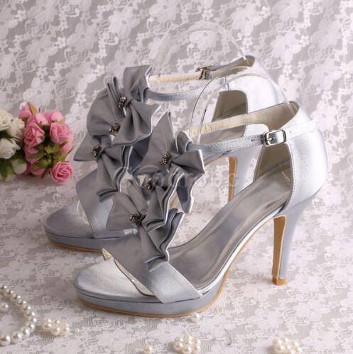 Chaussures de mariage hauteur de plateforme 0.59 pouce (1.5cm) romantique plates-formes talons hauts
