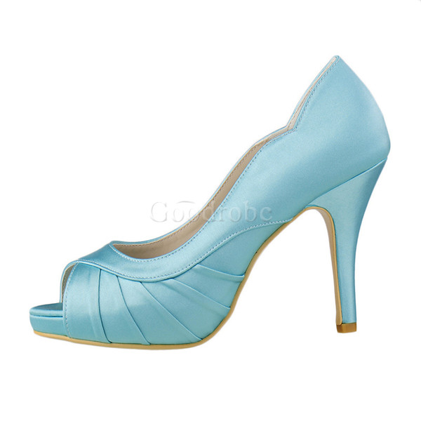 Chaussures de mariage charmante plates-formes talons hauts taille réelle du talon 3.94 pouce (10cm)