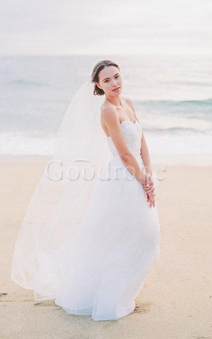 Robe de mariée avec fleurs col en forme de cœur ligne a avec sans manches en organza