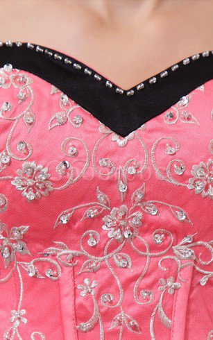Robe de quinceanera de mode de bal de col en cœur avec perle a-ligne