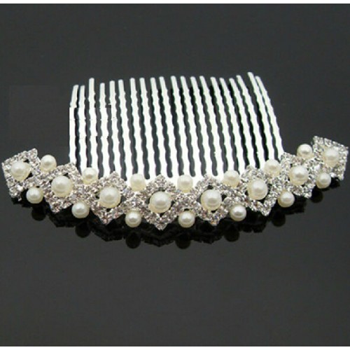 Accrocheur perles chic | moderne bijoux de mariée distinctif