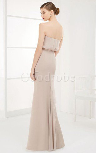 Robe de bal longue manche nulle jusqu'au sol avec chiffon appliques