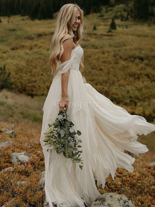 Robe de mariée de princesse avec sans manches magnifique ligne a longueur au ras du sol