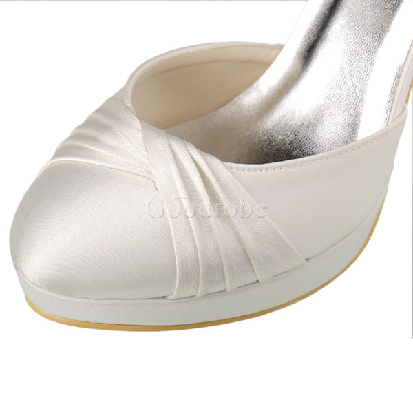 Chaussures pour femme taille réelle du talon 3.94 pouce (10cm) classique plates-formes talons hauts
