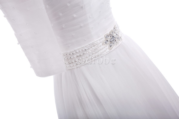 Robe de mariée exclusif formelle textile en tulle satin extensible avec zip