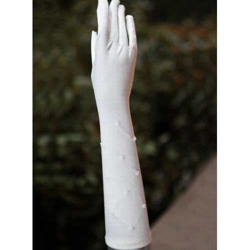 Ligne gants perles blanc vintage de mariée noble