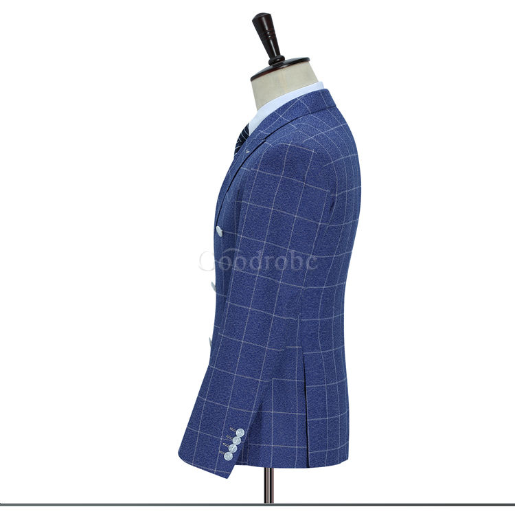 Double boutonnage affaires luxe costumes pour hommes hommes blazer grande taille