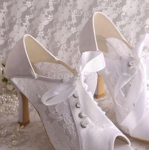 Chaussures de mariage tendance taille réelle du talon 3.15 pouce (8cm) eté talons hauts