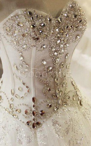 Robe de mariée delicat romantique longue col en forme de cœur avec lacets