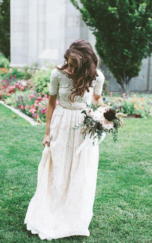 Robe de mariée romantique luxueux décontracté a-ligne jusqu'au sol