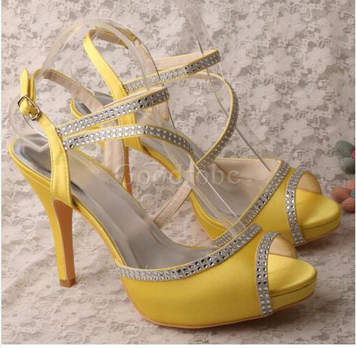 Chaussures pour femme moderne taille réelle du talon 3.94 pouce (10cm) talons hauts plates-formes