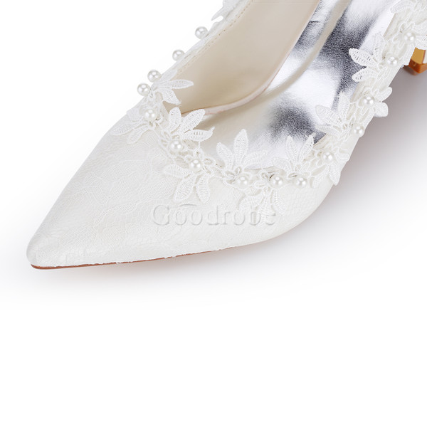 Chaussures de mariage taille réelle du talon 3.15 pouce (8cm) talons hauts automne charmante