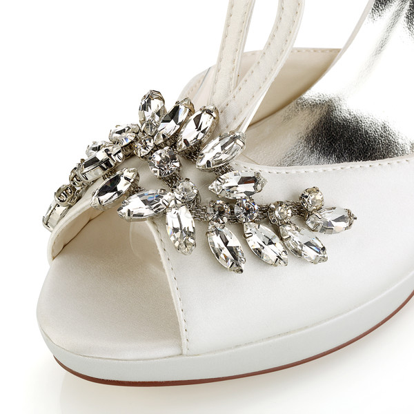 Chaussures de mariage plates-formes taille réelle du talon 3.94 pouce (10cm) élégant talons hauts