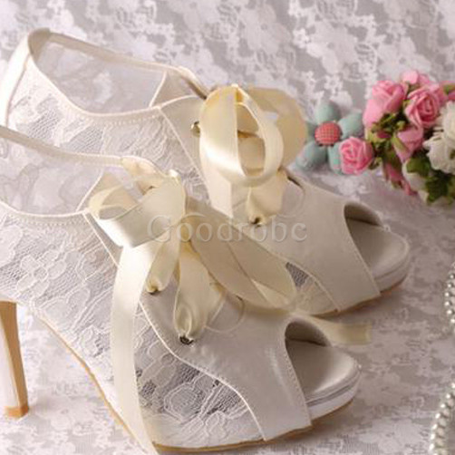 Chaussures de mariage talons hauts luxueux plates-formes hauteur de plateforme 0.59 pouce (1.5cm)