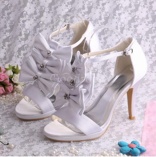 Chaussures de mariage hauteur de plateforme 0.59 pouce (1.5cm) romantique plates-formes talons hauts