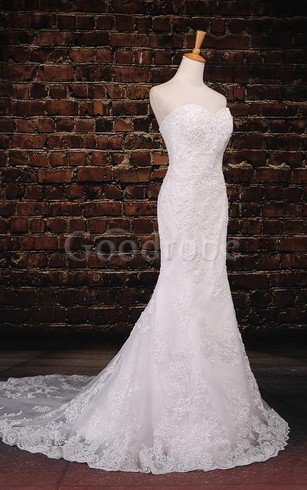 Robe de mariée naturel avec décoration dentelle textile en tulle avec perle en satin