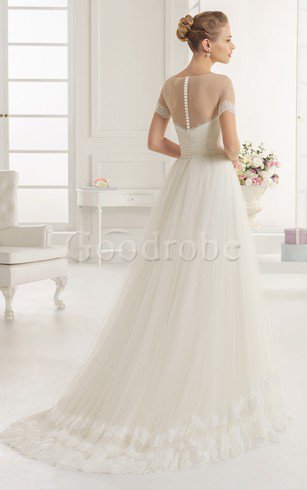 Robe de mariée naturel spécial sexy col en forme de cœur textile en tulle