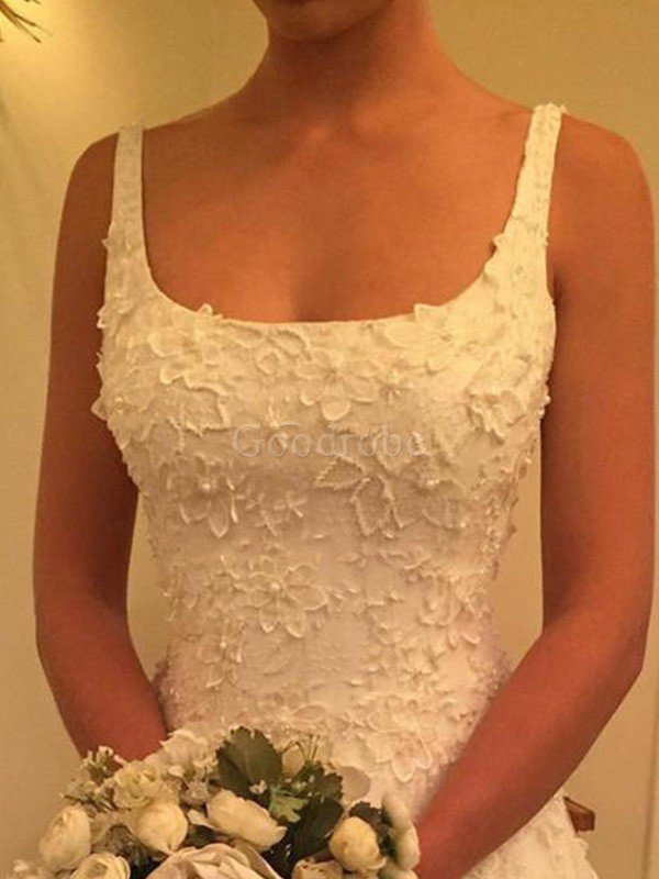 Robe de mariée appliques haute qualité ligne a avec sans manches naturel
